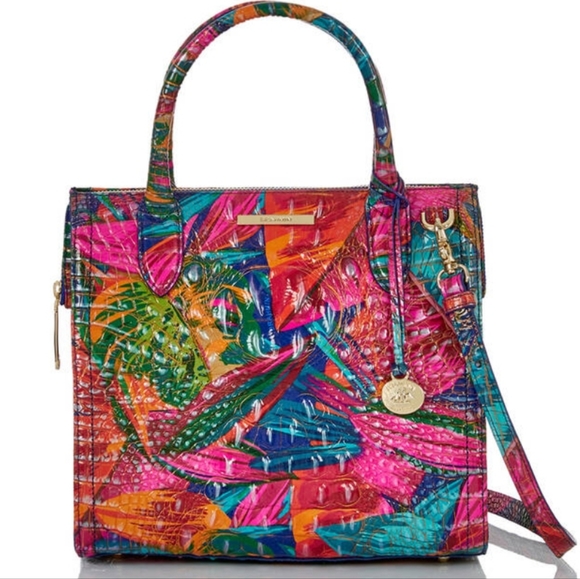 NWT Brahmin Small Caroline Lush Melbourne Satchel Crossbody Bag. - Picture 6 of 12